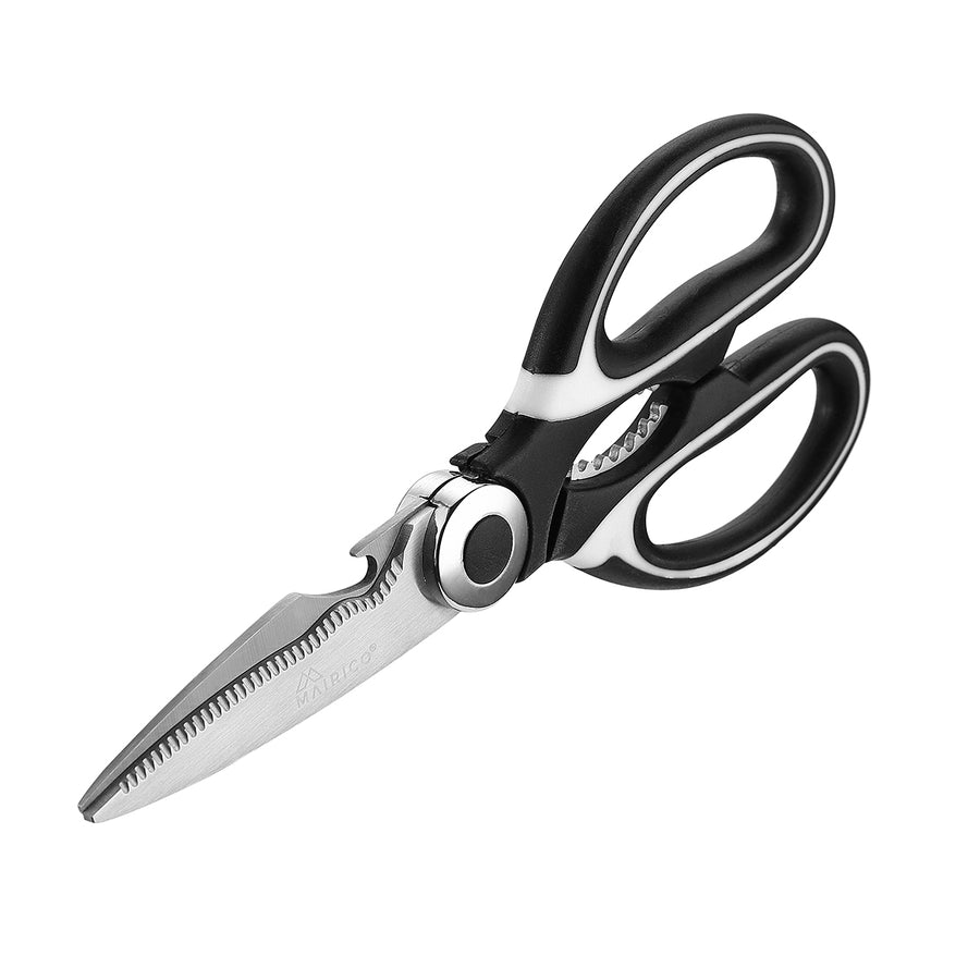  Heavy Duty Kitchen Scissors - Best Multi Purpose Utility Shears  with Opener, Stainless Steel Food Cut, Ultra Sharp Blades Cooking Tools  with Magnetic Cover, for Chicken Fish Meat Vegetables (purple) 